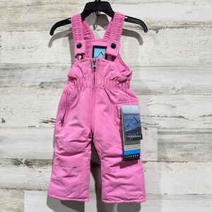 Iceburg Snow Bib Infants 3M Pink Technical Weather Tech Ski Pants Gorpcore NWT